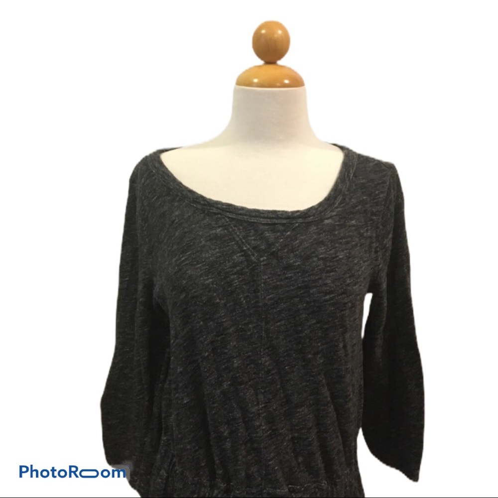 Ann Taylor LOFT Drop Waist Drawstring Tie Dress